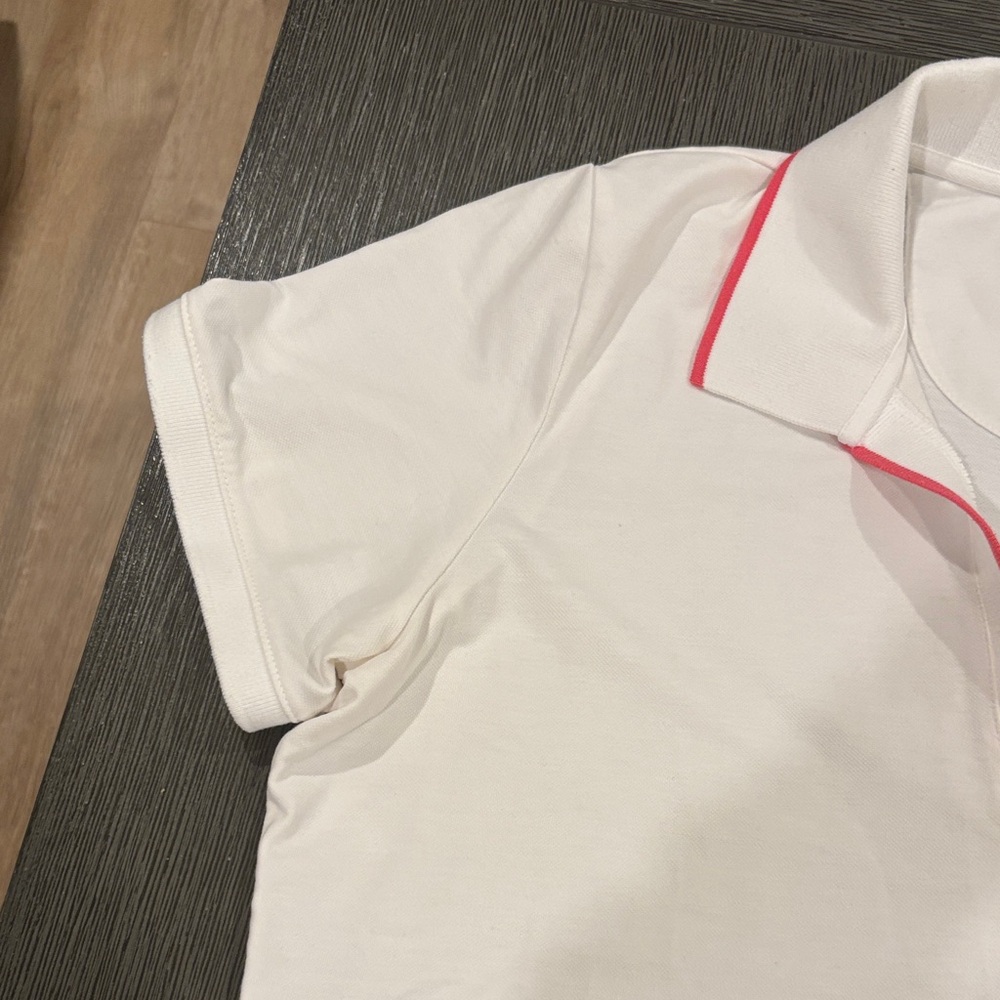 Tommy Bahama Polo Shirt Womens White Island Zone Pima Cotton Stretch Golf Medium - Picture 4 of 13